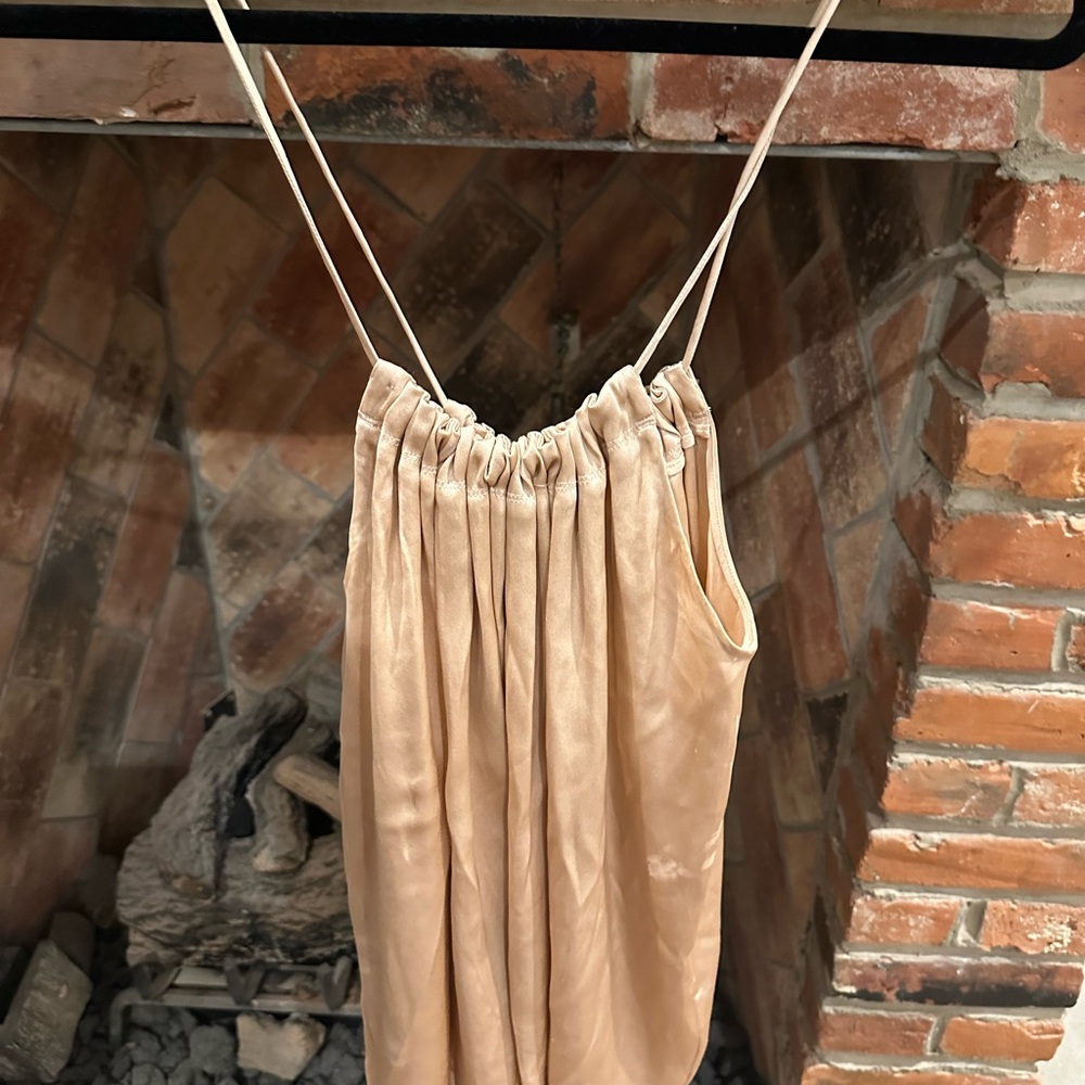 Helmut Lang Beige Sleeveless Top